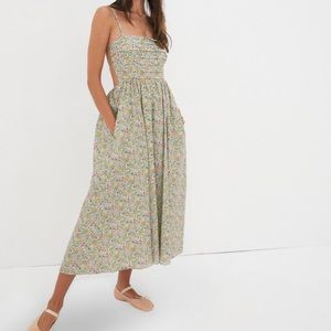 Floral Tie Back Midi Dress - For Love and Lemons